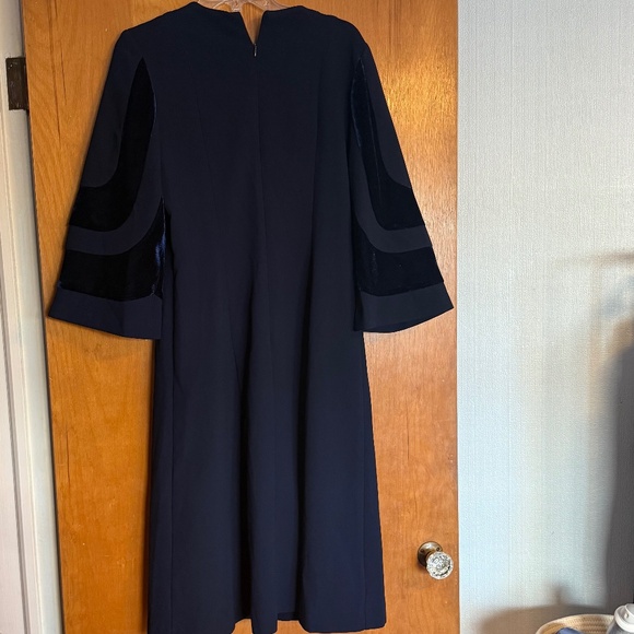 Navy Blue Midi Dress - Picture 2 of 4